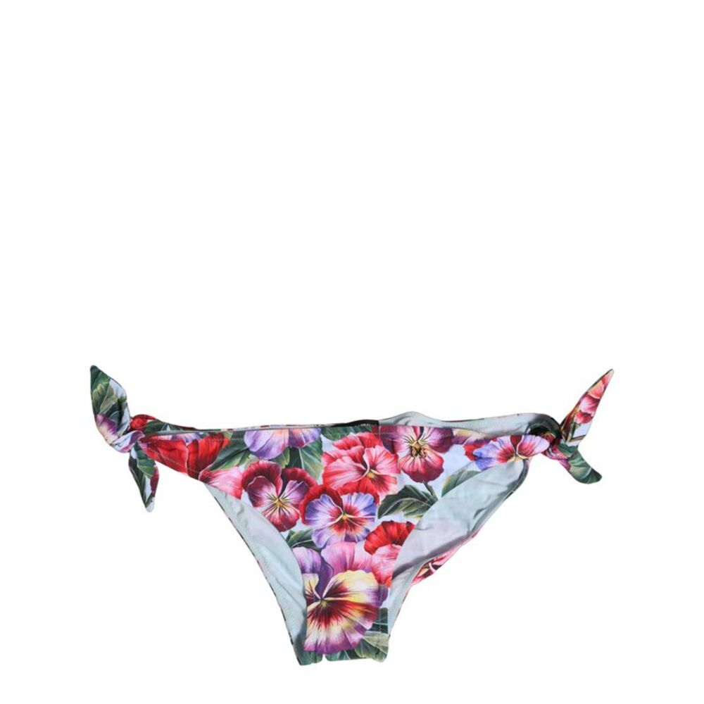 Dolce & Gabbana Multicolor Floral Swimsuit Bikini Bottom Women's Swimwear